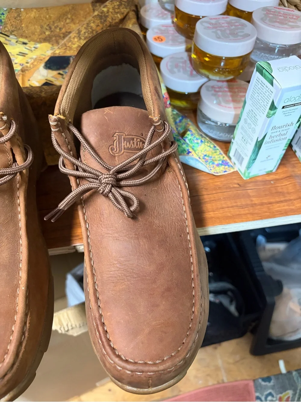 Justin Boots Brown Work Boots